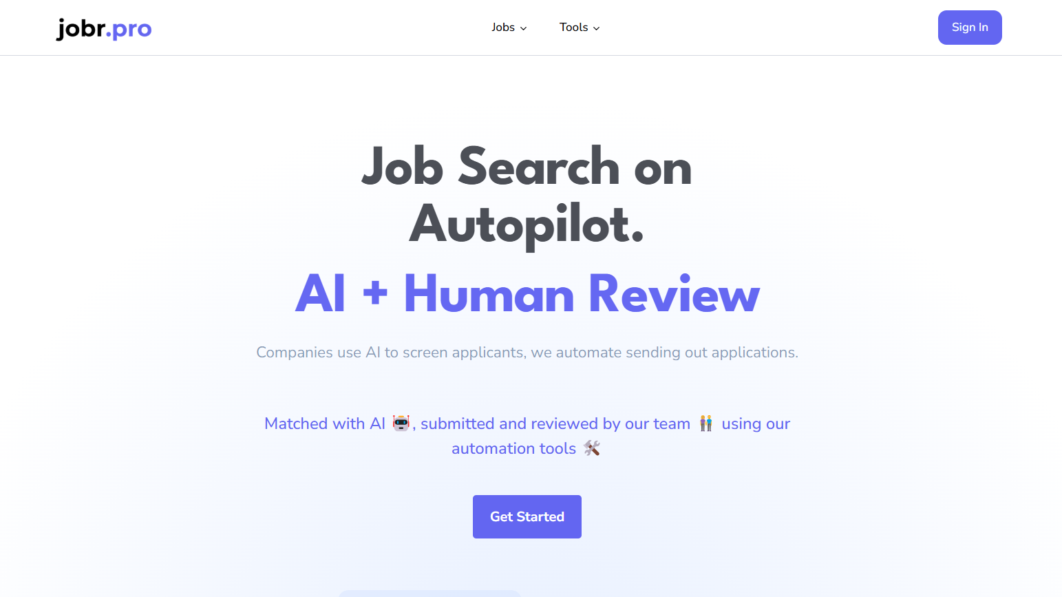 A job automation dashboard with resume tools and job board integrations