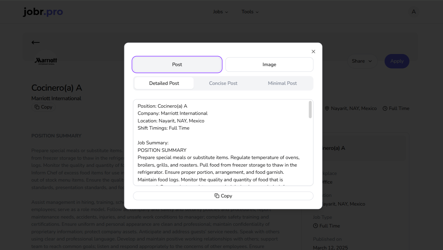 A job automation dashboard with resume tools and job board integrations