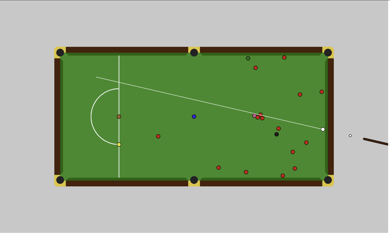 Snooker table simulation Image